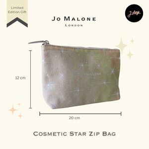 Jo Malone Cosmetic Pouch_Gray and Silver_NWT